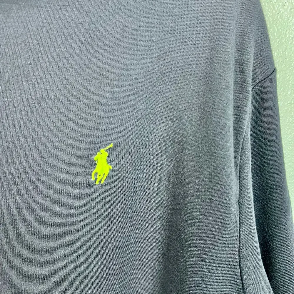 Polo Ralph Lauren Large Dark Gray Soft Knit Cotton‎ Polo Short Sleeve Shirt